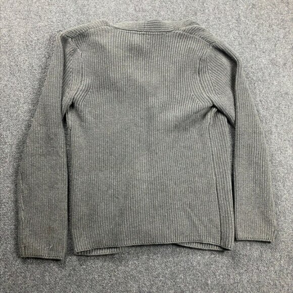 Goodlife Cardigan Men's Large Gray Knit Sweater Heavyweight 100% Cotton - Picture 2 of 11